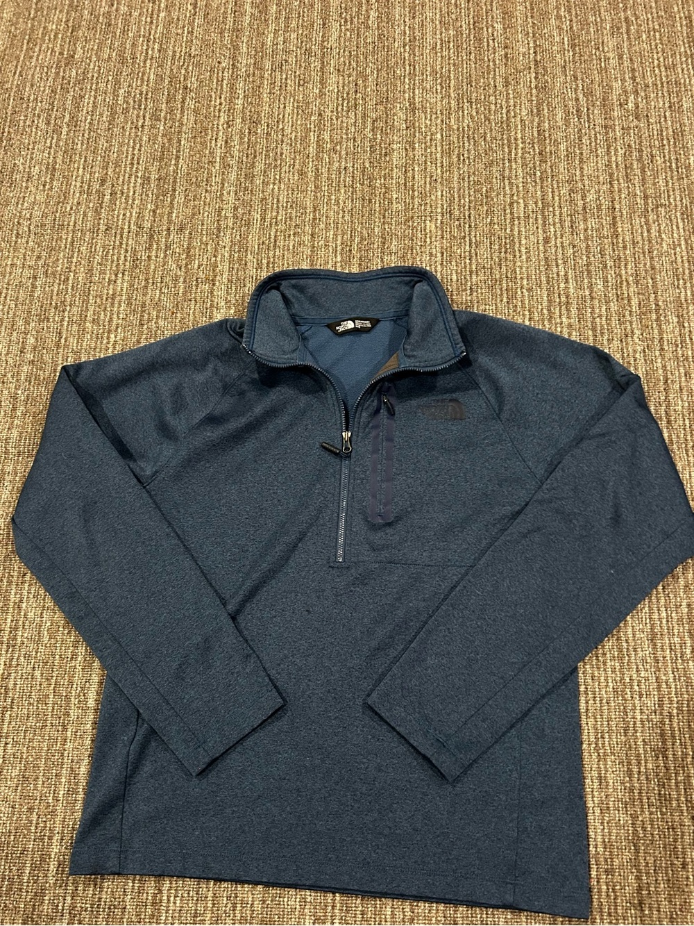 The North Face Men's Dark Navy Quarter-Zip Performance Jacket